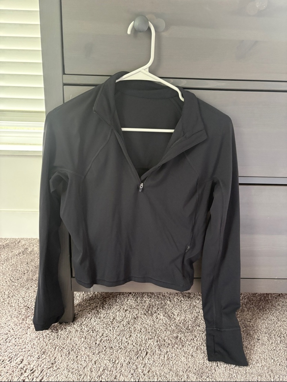 CRZ YOGA Black Half-Zip Pullover